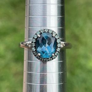 Michelle Albala Blue Stone Ring Size 10
